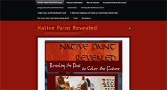 Desktop Screenshot of nativepaintrevealed.com