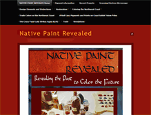 Tablet Screenshot of nativepaintrevealed.com